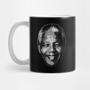 Nelson Mandela Black and White Mug